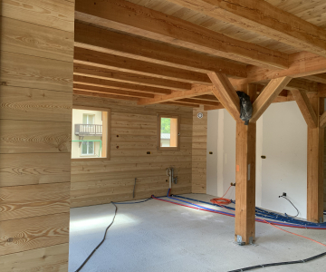 Chalet intérieur bois