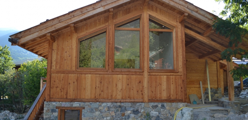 Rénovation ossature bois d'un Chalet à la Casse