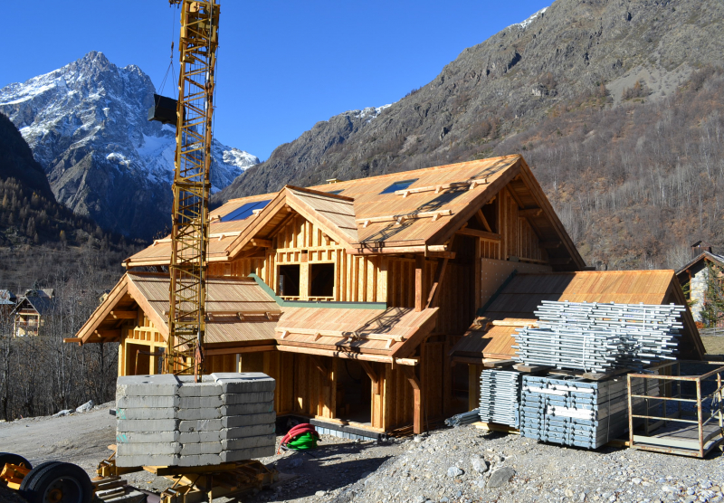 Maison ossature bois - Hors d'air, hors d'eau - Pelvoux, Hautes-Alpes